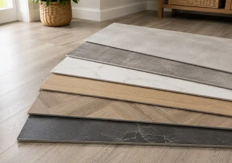 Vinyl flooring in a bright kitchen
